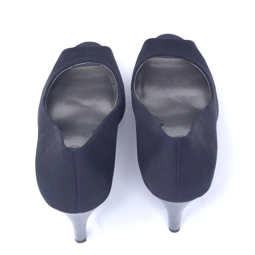 Bandolino Rainaa Stretch Lycra Pointed Toe Pumps Black Size 7M - Picture 6 of 10